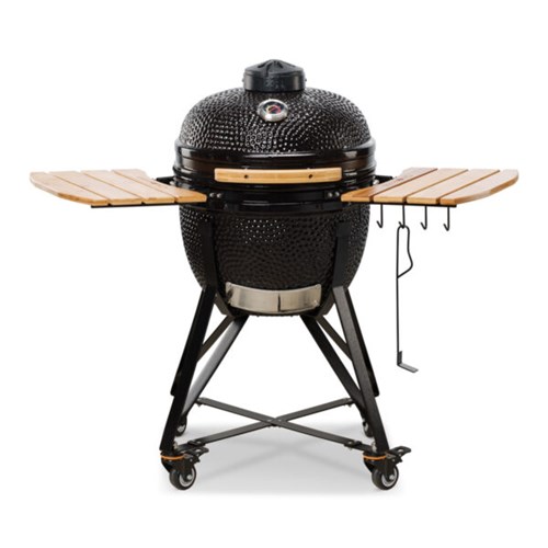 Grill ceramiczny węglowy Kamado Bono Media, czarny