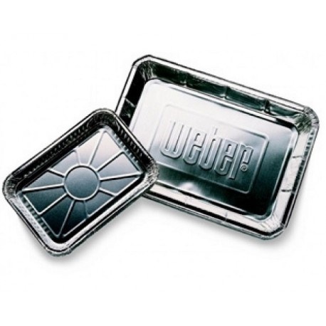 Aluminiowe tacki ociekowe, duże Weber 10 szt.