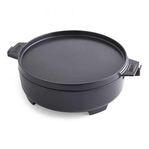 Dutch Oven 2 w 1 - żeliwny kociołek Weber Dutch Oven