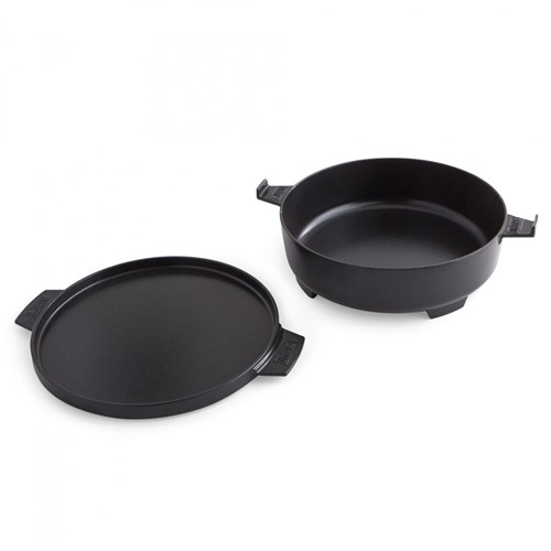 Dutch Oven 2 w 1 - żeliwny kociołek Weber Dutch Oven