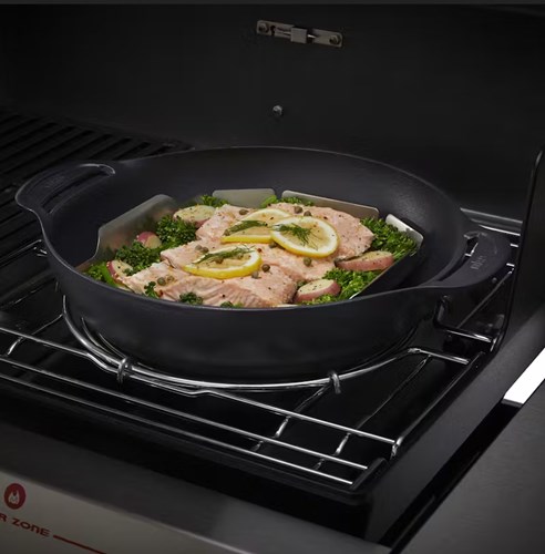 Wok i koszyk do gotowania na parze WEBER CRAFTED