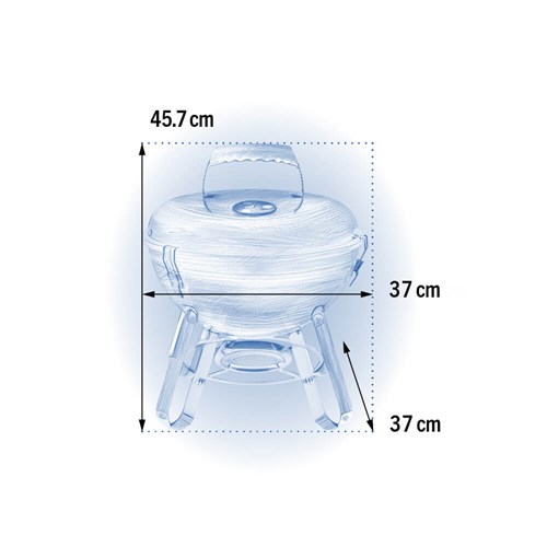 Grill kulisty Napoleon NK14 na węgiel drzewny