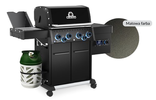 Grill hybrydowy (gaz + pellet) Broil King Baron™ 490 IRP Shadow