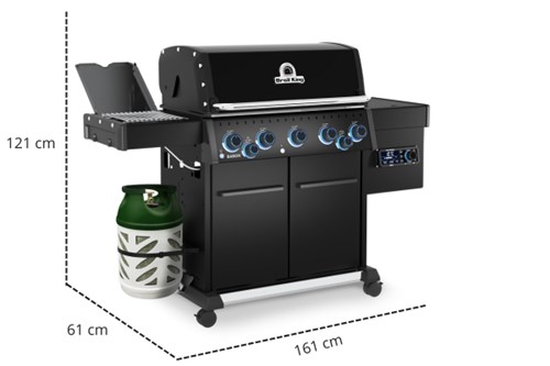 Grill hybrydowy (gaz + pellet) Broil King Baron™ 590 IRP Shadow