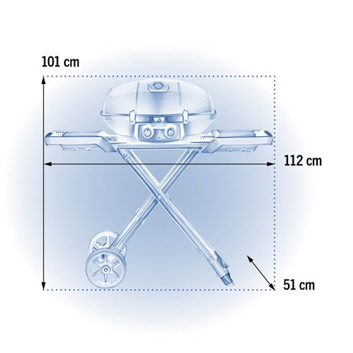 Przenośny Grill Gazowy Napoleon TravelQ PRO285X  z wózkiem nożycowym