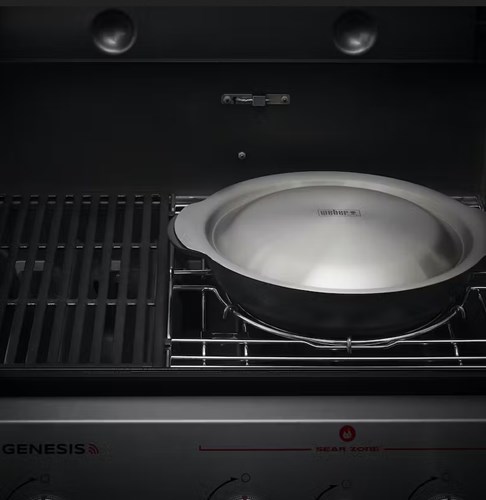 Wok i koszyk do gotowania na parze WEBER CRAFTED