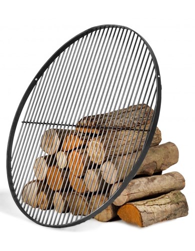 Grill na trójnogu 200 cm - ruszt stal naturalna 50 cm + kołowrotek