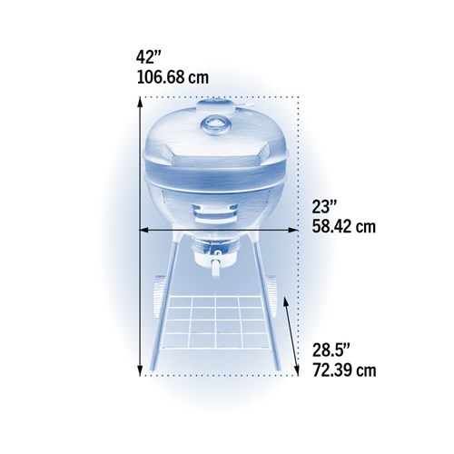 Grill kulisty Napoleon PRO22  na węgiel drzewny