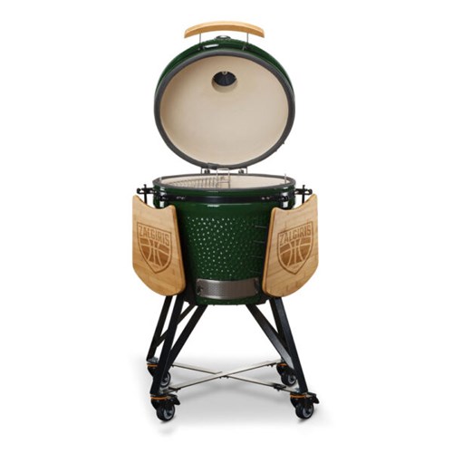 Grill ceramiczny węglowy Kamado Bono Zalgiris, zielony