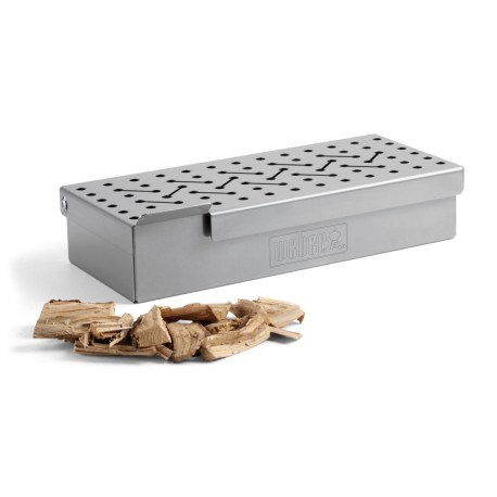 Stalowy pojemnik na drewienka do wędzenia Weber