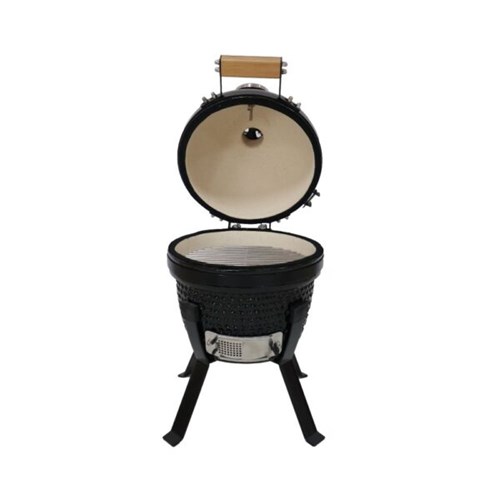 Grill ceramiczny węglowy Kamado Bono Picnic, czarny