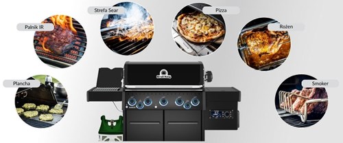 Grill hybrydowy (gaz + pellet) Broil King Baron™ 590 IRP Shadow