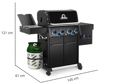 Grill hybrydowy (gaz + pellet) Broil King Baron™ 490 IRP Shadow