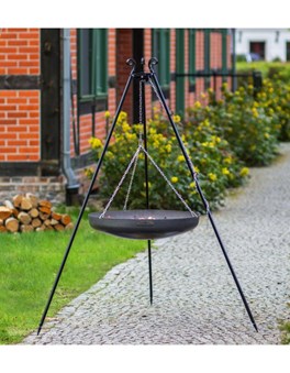 Wok na trójnogu 180 cm - stal naturalna 60 cm