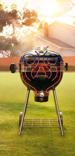 Grill kulisty Napoleon PRO22  na węgiel drzewny