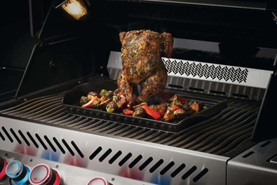 Napoleon Ceramiczna brytfanna grillowa z nakładką do pieczenia kurczak