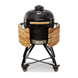 Grill ceramiczny węglowy Kamado Bono Media, czarny