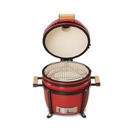 Grill ceramiczny węglowy Kamado Bono Minimo, czerwony