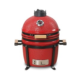 Grill ceramiczny węglowy Kamado Bono Minimo, czerwony