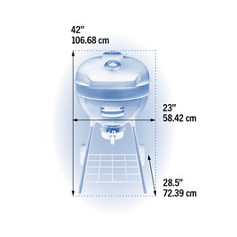 Grill kulisty Napoleon PRO22  na węgiel drzewny