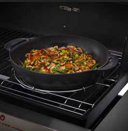 Wok i koszyk do gotowania na parze WEBER CRAFTED