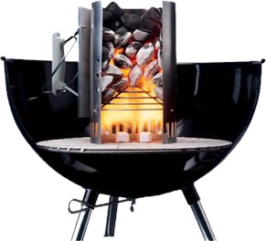 Zestaw do rozpalania Weber (komin, brykiet i rozpałka) W