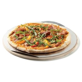 Kamień do pizzy okrągły + blacha śr. 36,5 cm