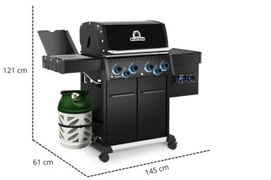 Grill hybrydowy (gaz + pellet) Broil King Baron™ 490 IRP Shadow